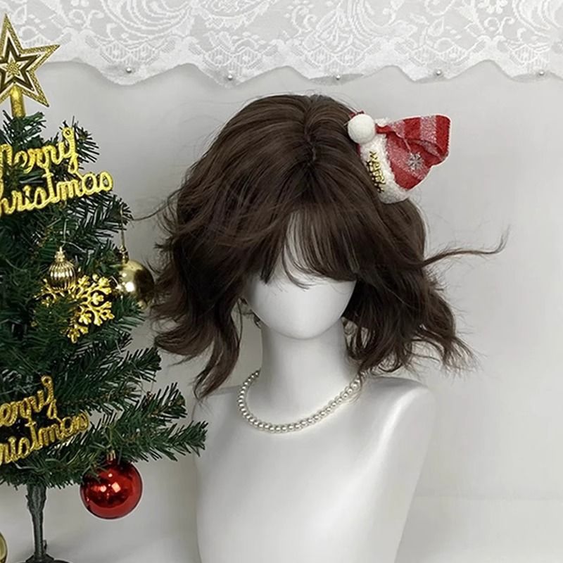 Cloud Female Small Curls Artificial Full Top Wig Short Curly Hair