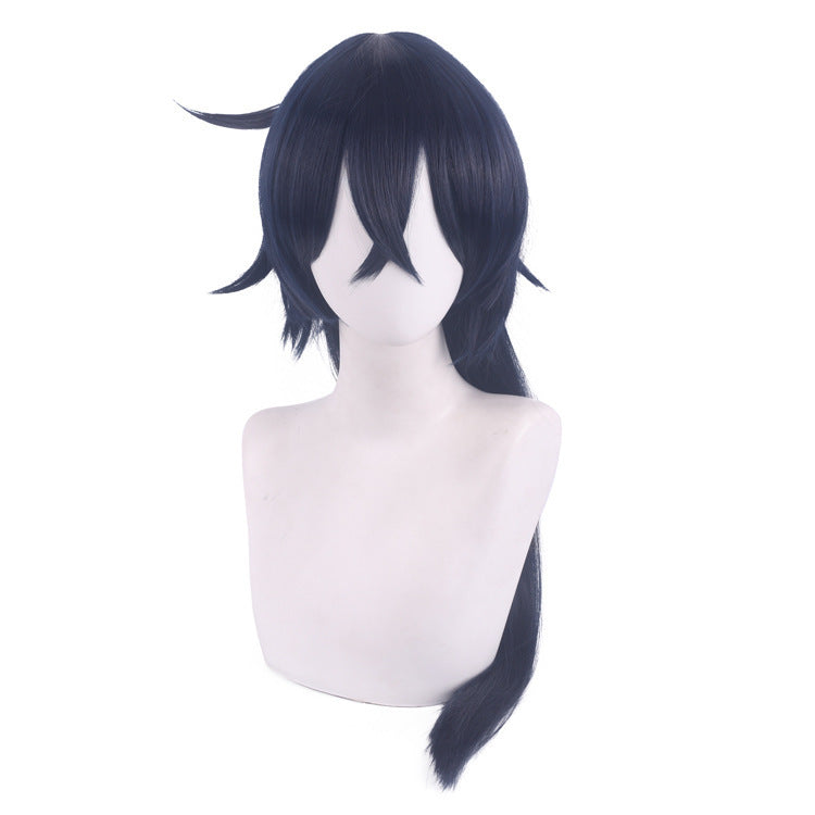 Attractive Comfortable Sier White Black Blue Cos Wig