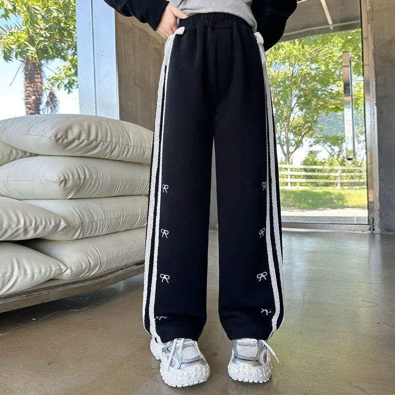 Fashionable Korean Style Loose Slimming Casual Sports Wide Children's Pants