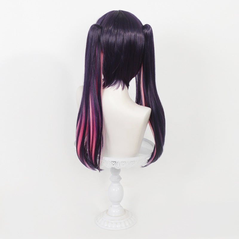 Space-time Simulation Scalp Highlight Split Double Cos Wig