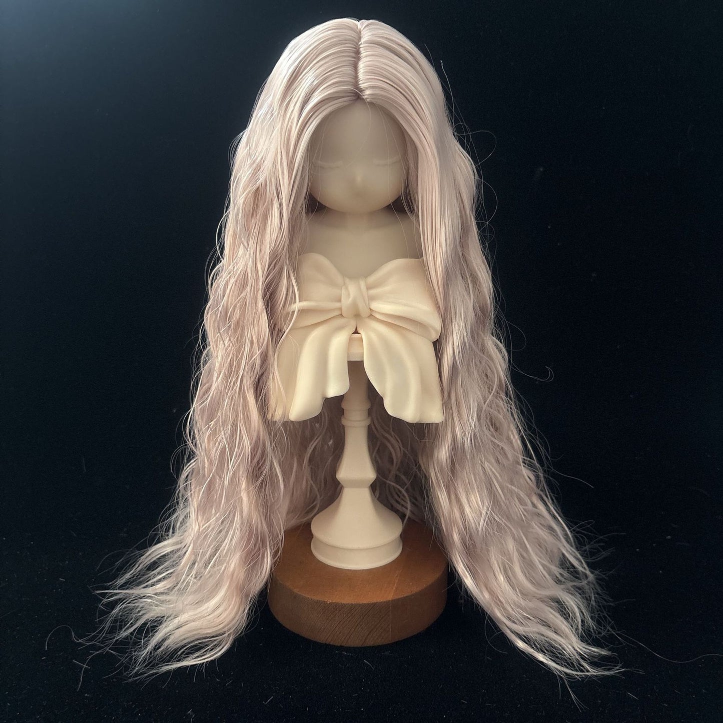 Split Hair Soft Silk Small Curls Water Ripple Cos Wig