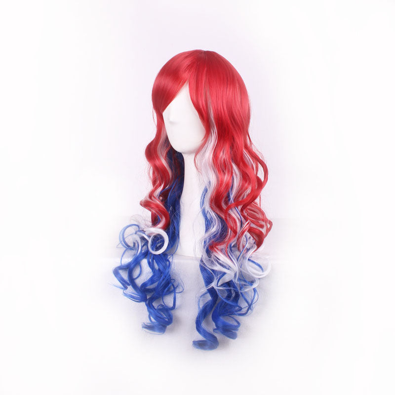 Chemical Fiber Long Curly Hair Side Cos Wig