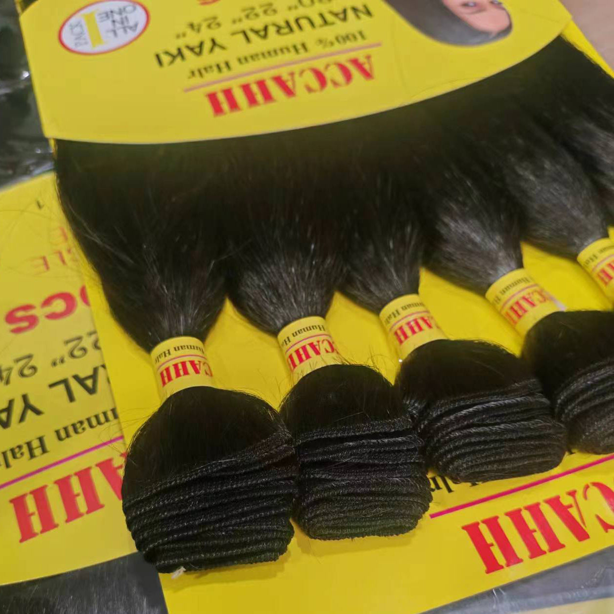 African Black Long Straight Hair Weft Wig
