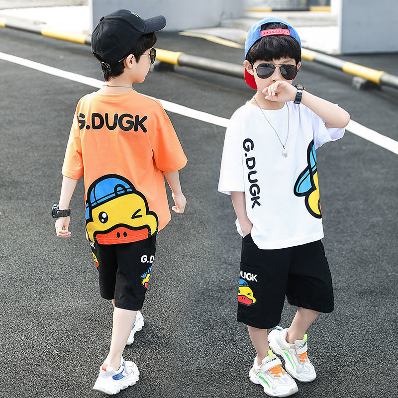 Handsome Fashionable Korean Style Middle Big Sports Children's Suit