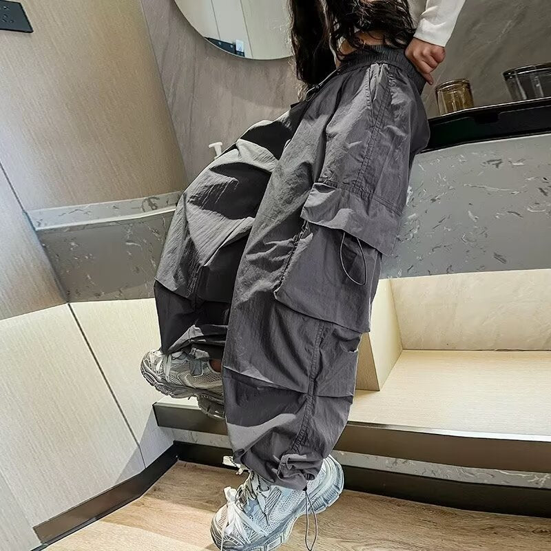 Children's Overalls Spring Teenager Clothing Trendy Cool Children's Pants