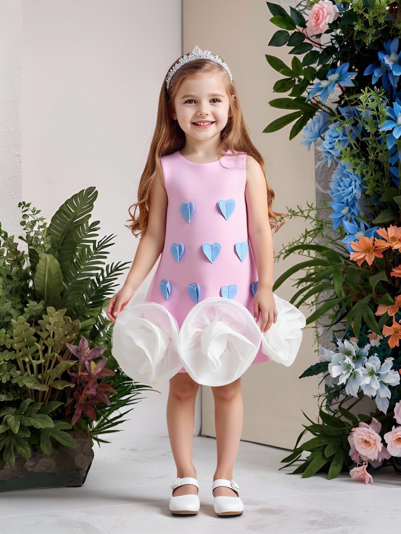 Children's Valentine's Day Instrumental Performance Suit Female Children's Dress
