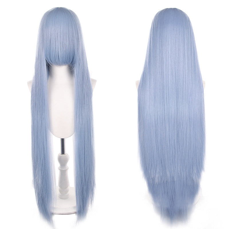 Mao Style Universal Scalp Head Long Bangs Cos Wig
