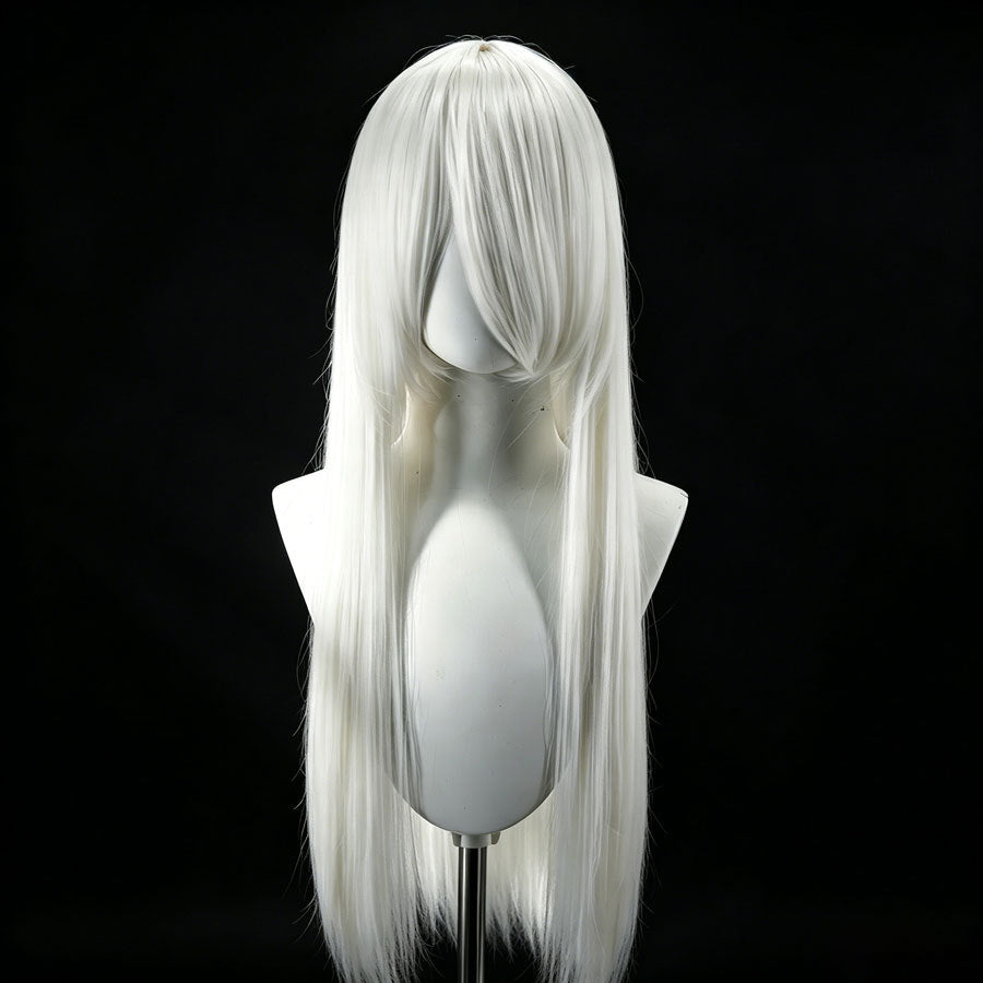 Universal Bangs Long Straight Fiber Rose Net Cos Wig