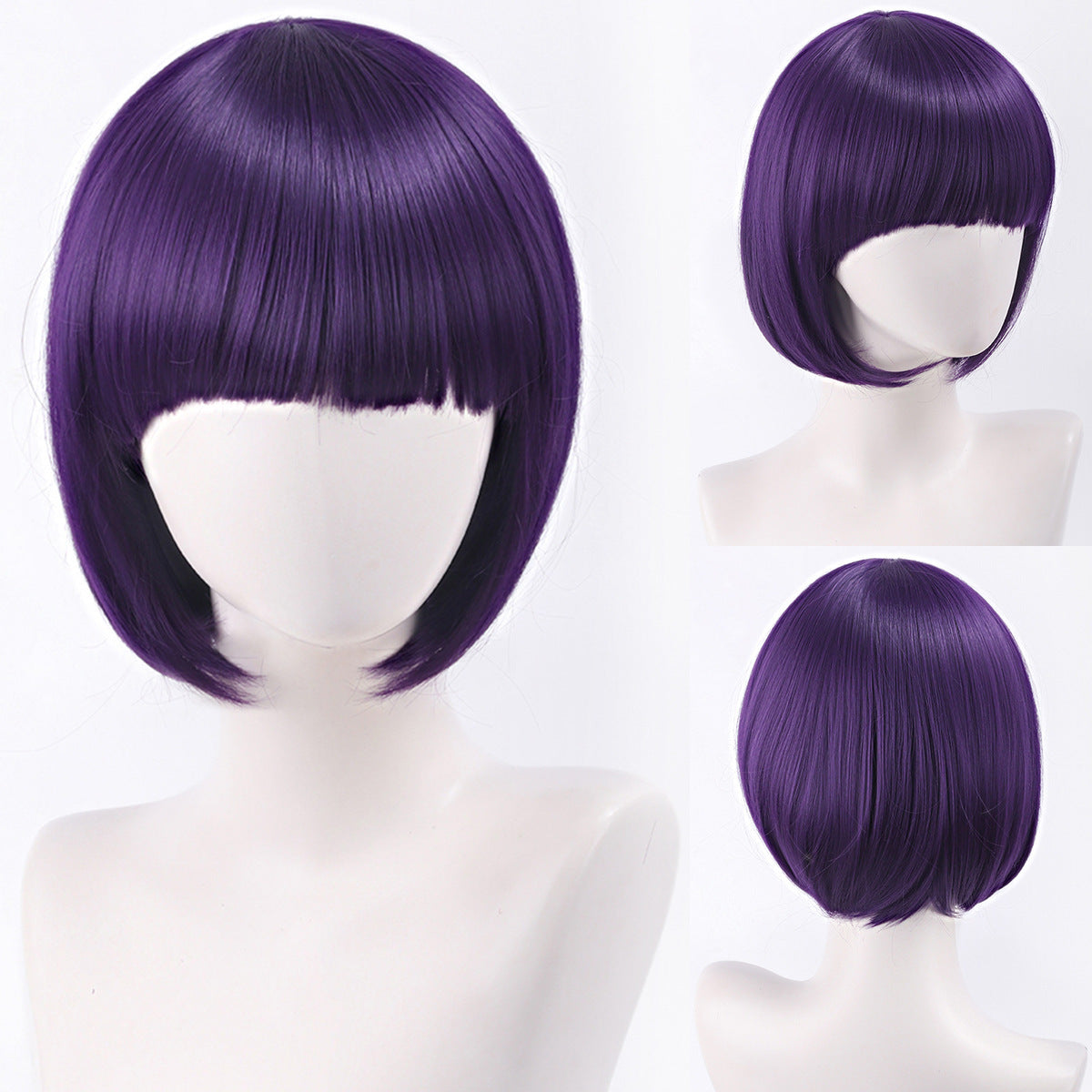 Green Gray Beige Black Red Pink Bangs Anime Nightclub Female Cos Wig