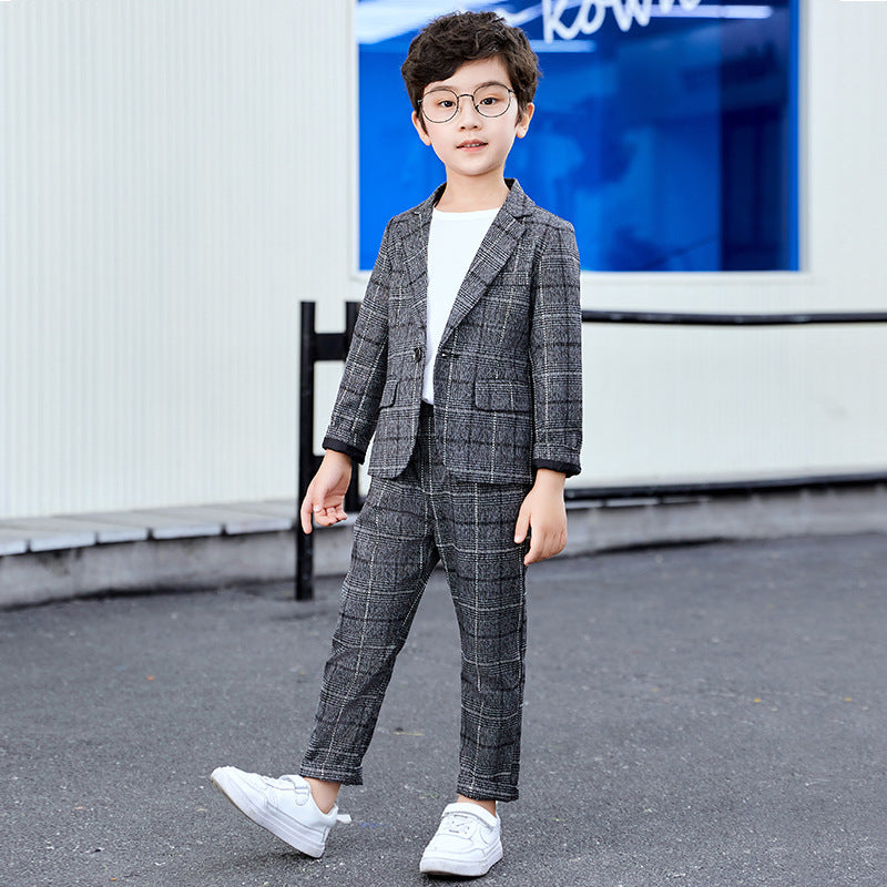 Men's & Children's Business Leisure Boys Korean Fashion Spring Children's Suit
