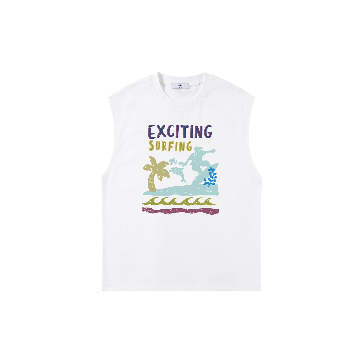 Children's Beauty Style Boys Cool Vest Medium Big Casual Sleeveless Shirt Children's T-shirt