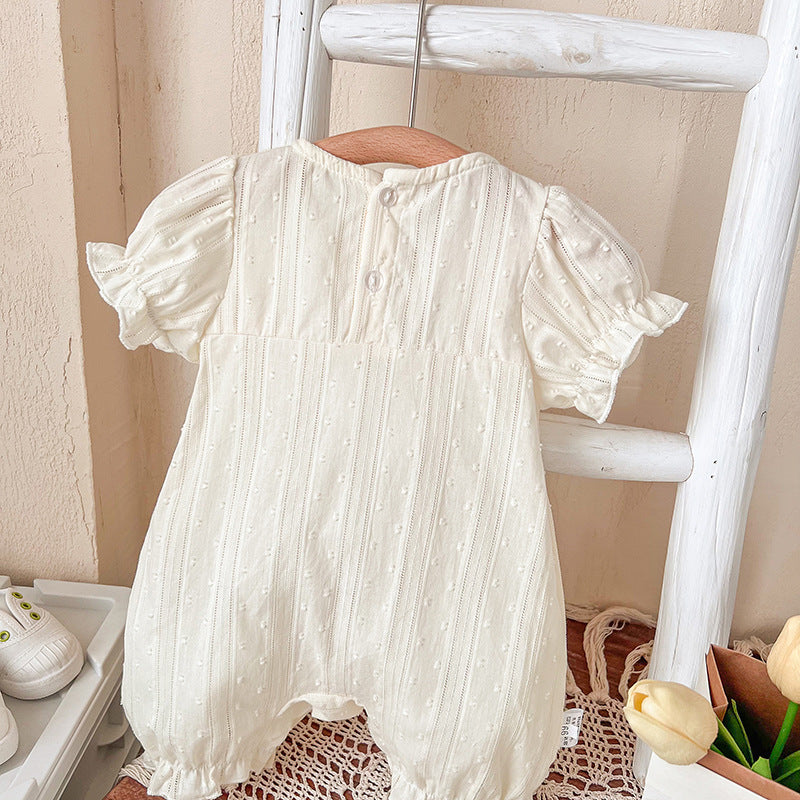 Summer Clothes Class Jumpsuit Born Rompers Princess Short Sleeve Going Jumpsuit, Climbing Suit