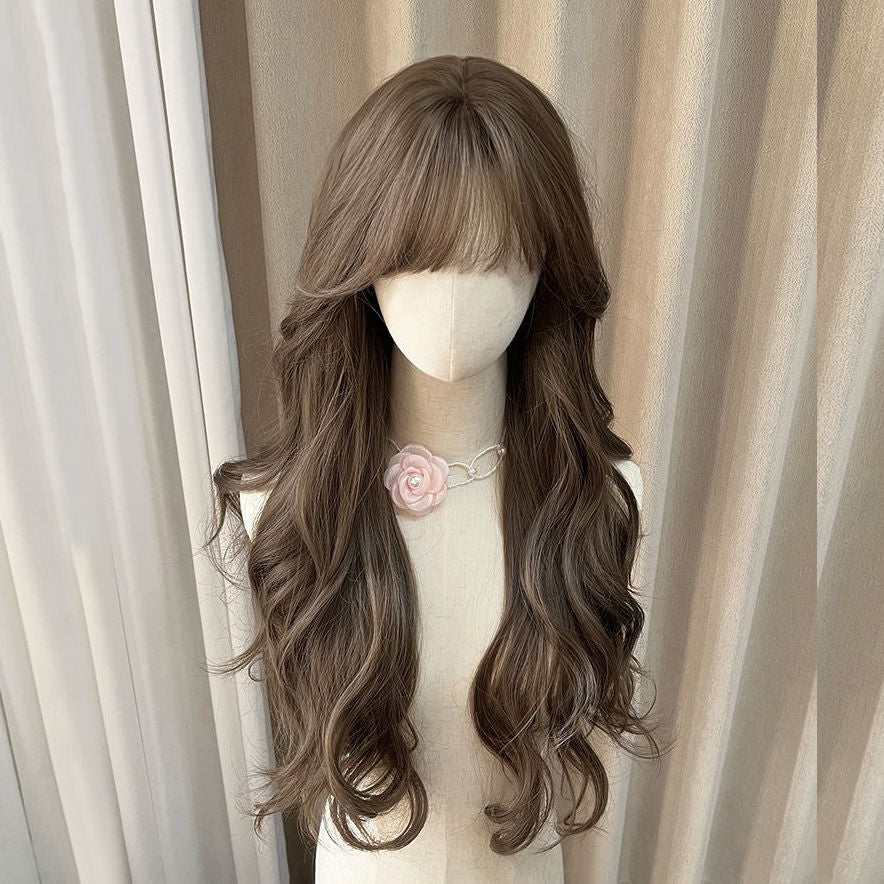Women's Long Curly Hair Upgrade Craft Big Scalp Any Other Wig