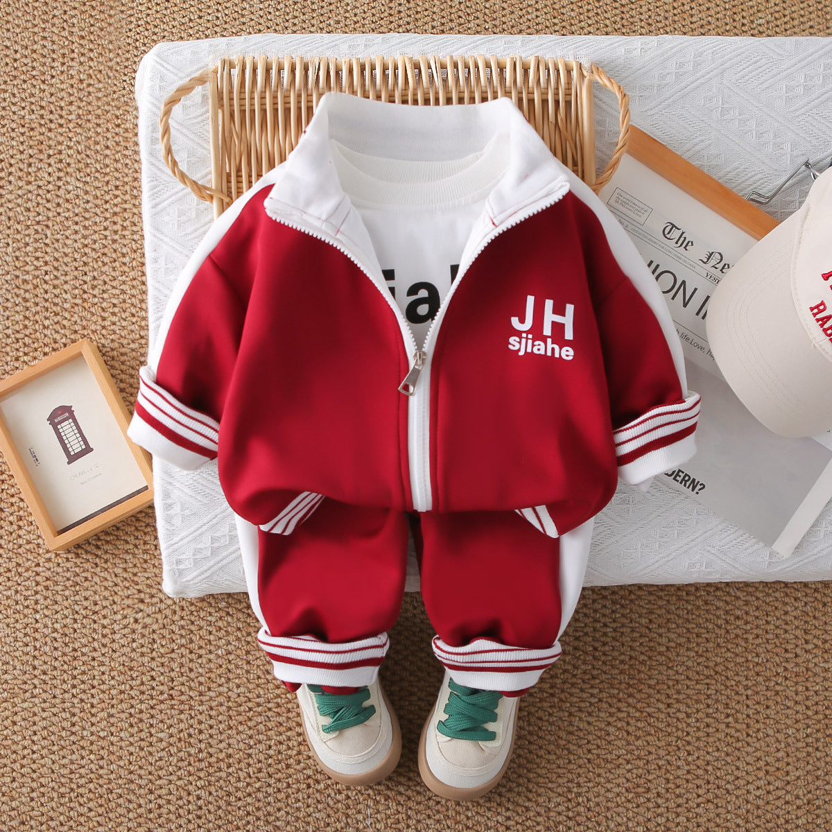 Fashion Autumn Western Style Long-sleeved Sports Children's Suit
