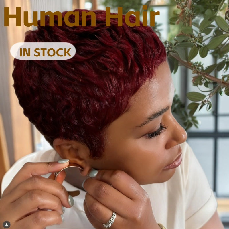 Casual New Comfortable Creative Human Set Real Hair Wig
