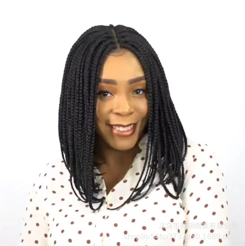 Braid Female African Medium Chemical Fiber Wig Long Curls