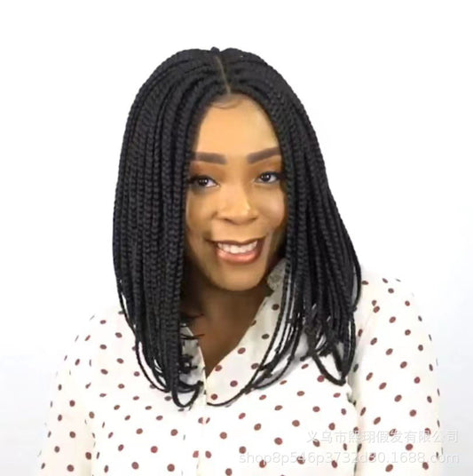 Braid Female African Medium Chemical Fiber Wig Long Curls