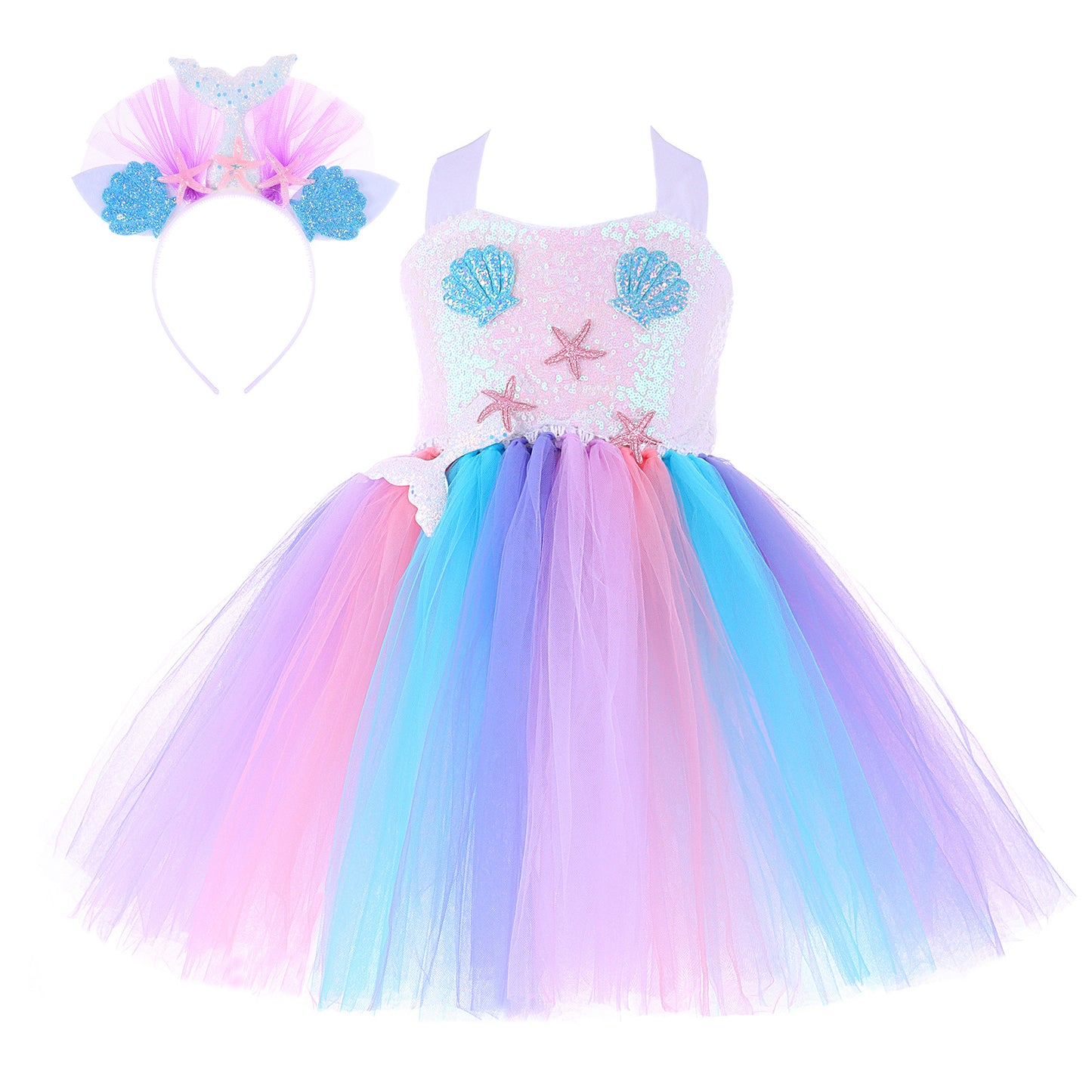 Children's Mermaid Sequin Gauze Skirt Clothing Children's Dress