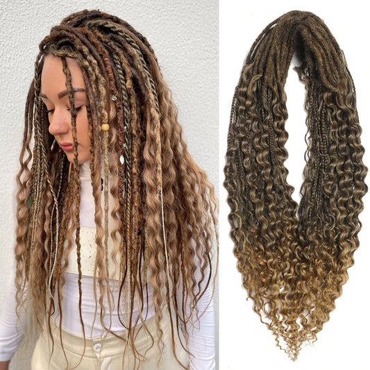 Three-strand Braid Dreadlocks Rolled Tail Exotic Other Wig