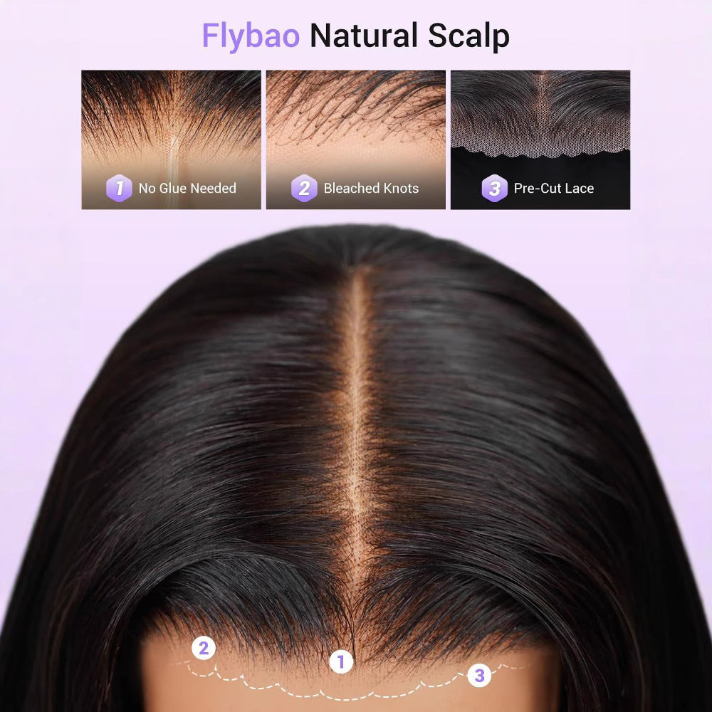 Charming New Fashion African Front Lace Long Straight Wig