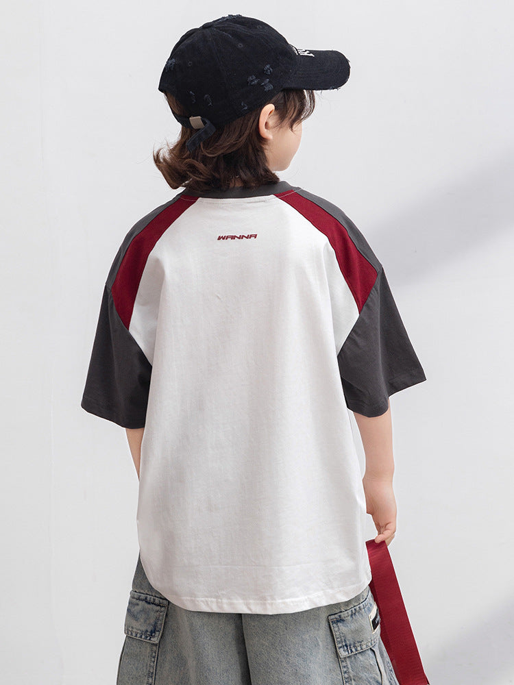 Children's Short Sleeve Summer Clothes Loose Casual Children's T-shirt