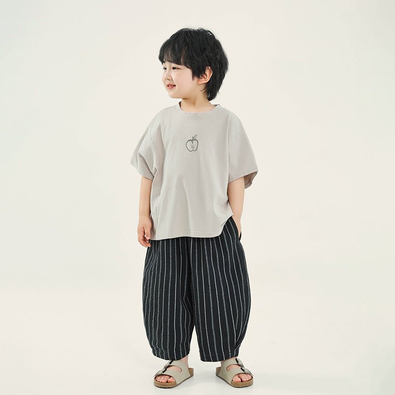 Children's Clothing Boy's Short-sleeved Summer Korean Loose Top Children's T-shirt