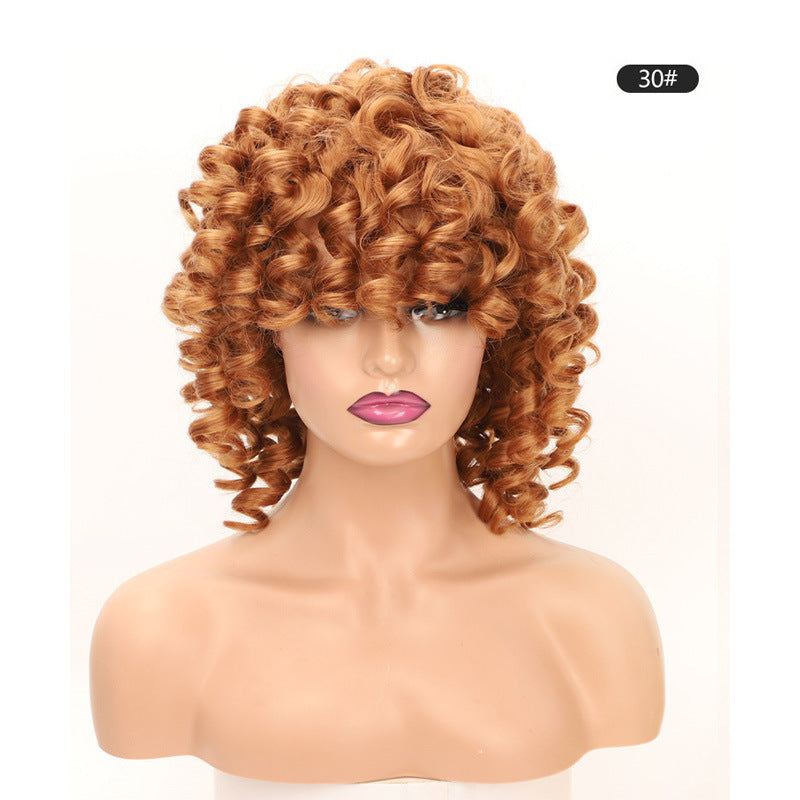 Stylish Unique Cool Classy African Small Wig Short Curly Hair