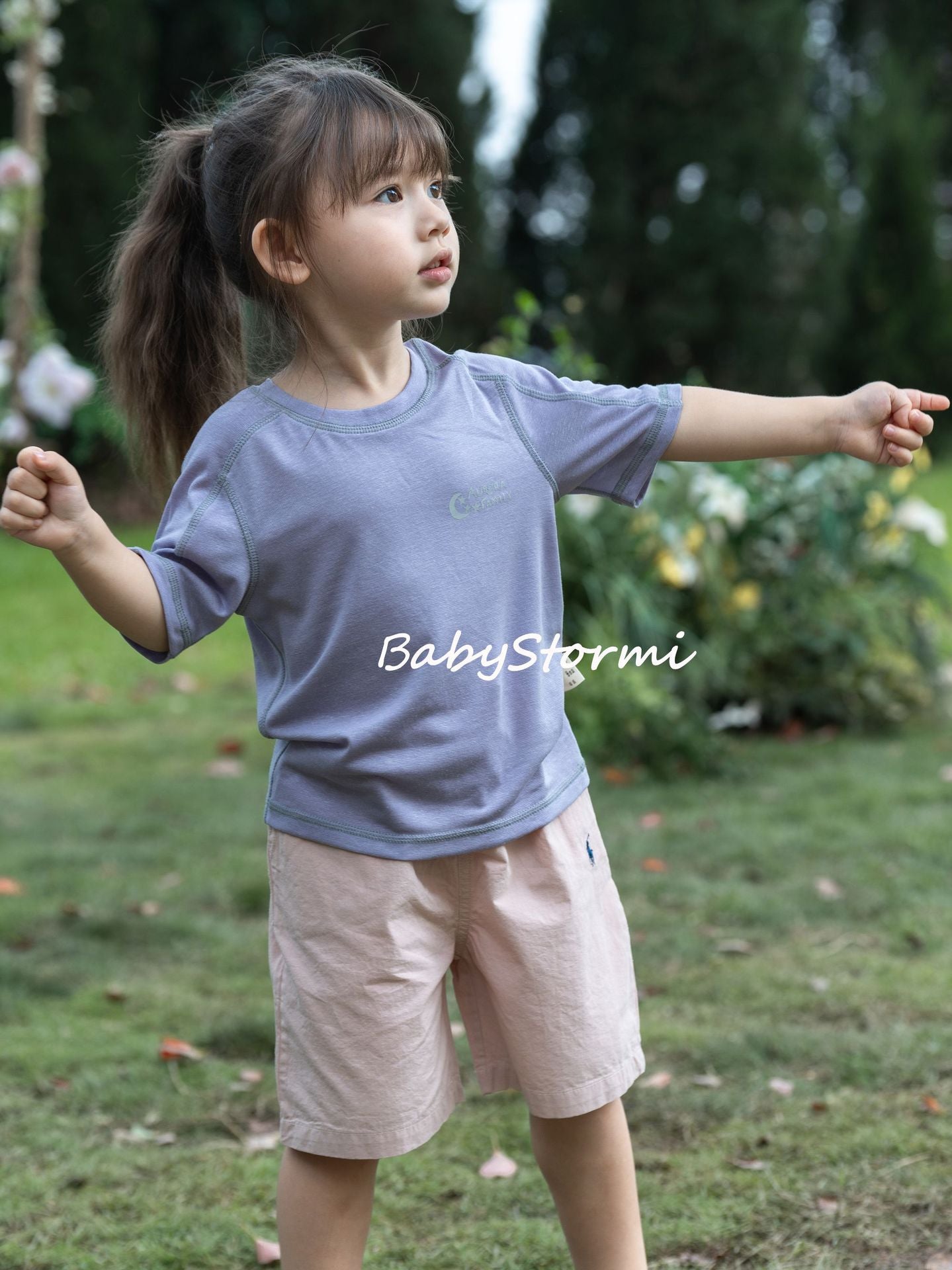 Children's Summer Linen Patchwork Short-sleeved Short Sleeve Children's T-shirt