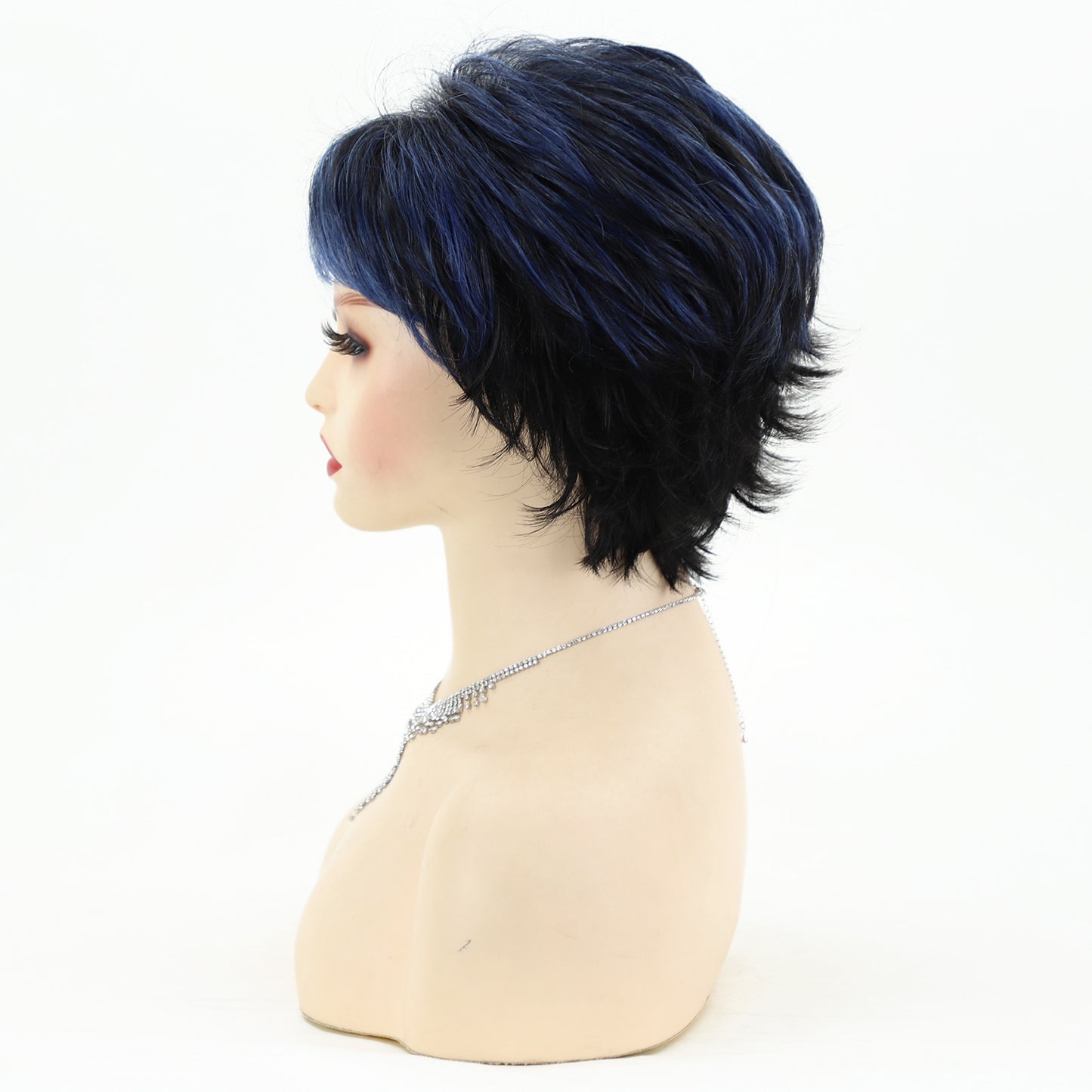 Fashionable Elegant Fluffy Chemical Fiber Female Wig Short Curly Hair