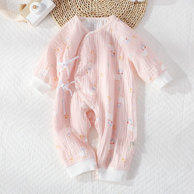 Class Antibacterial Born Cotton Gauze Jumpsuit Jumpsuit, Climbing Suit