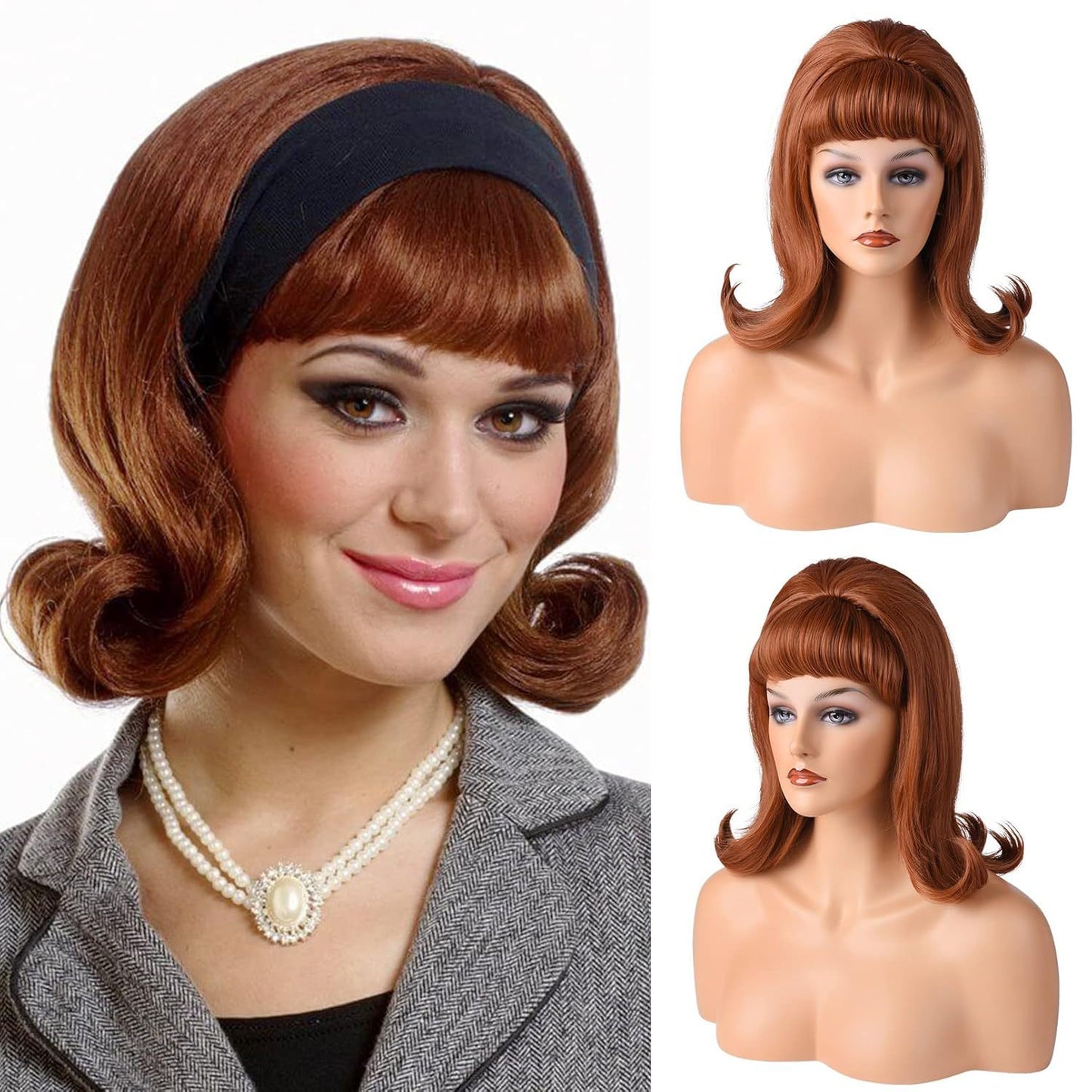 Women's Vintage Generation Bangs Synthetic Wigs Halloween Cos Wig