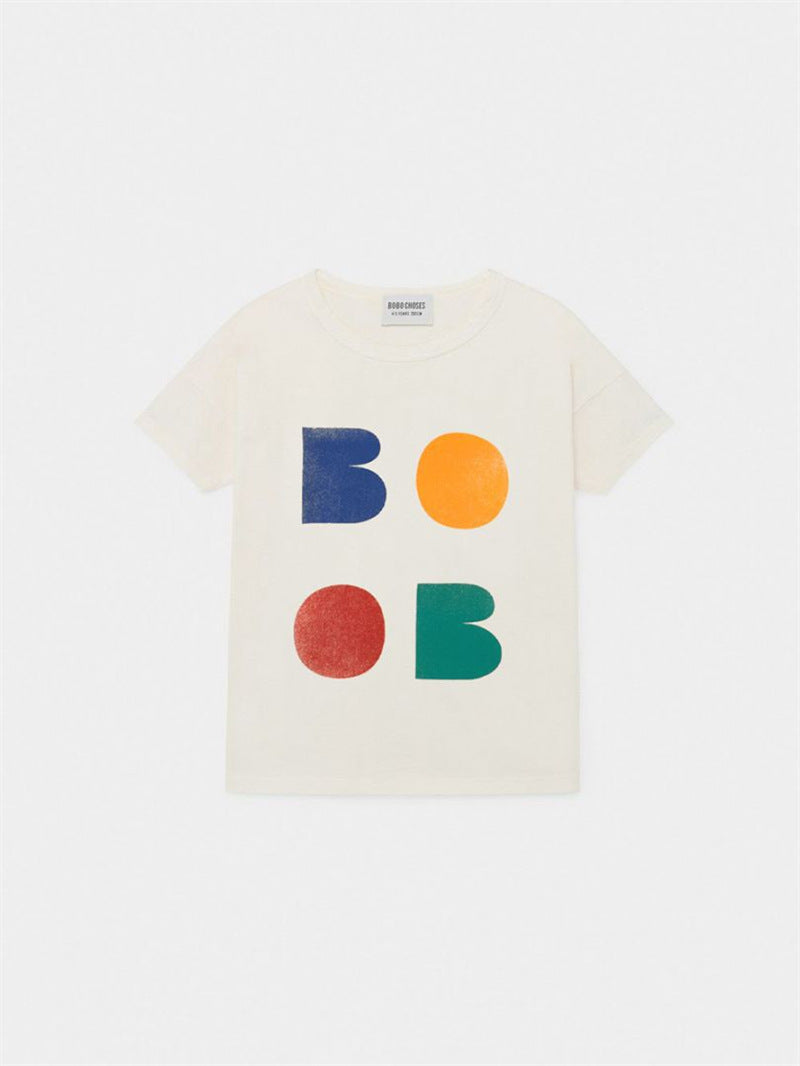 Children's Clothing Cotton Printing Fashion Short Sleeve Children's T-shirt
