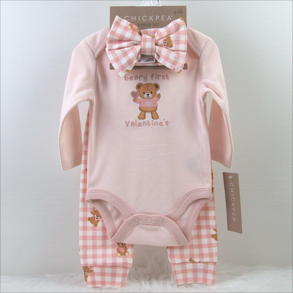 Born Pcs Set Headband Long Sleeve Bodysuit Children's Suit