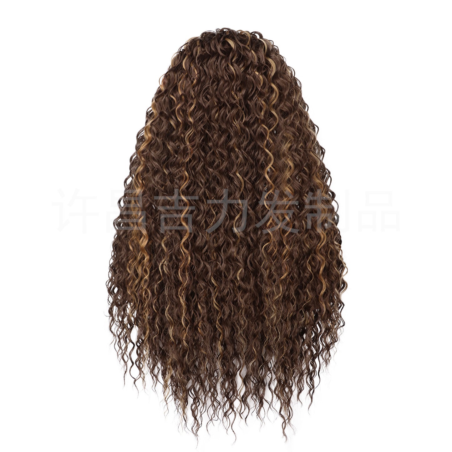 Hair Band Color Curly African Small Turban Head Wig Long Curls