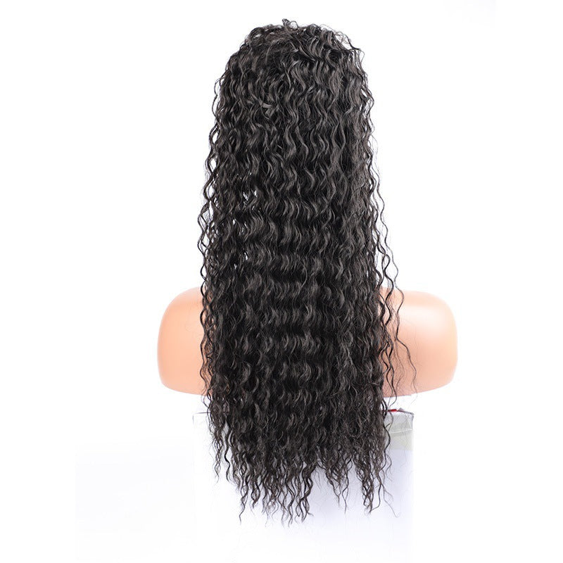 Wei Long Small Curly Hair Chemical Wig Ponytail