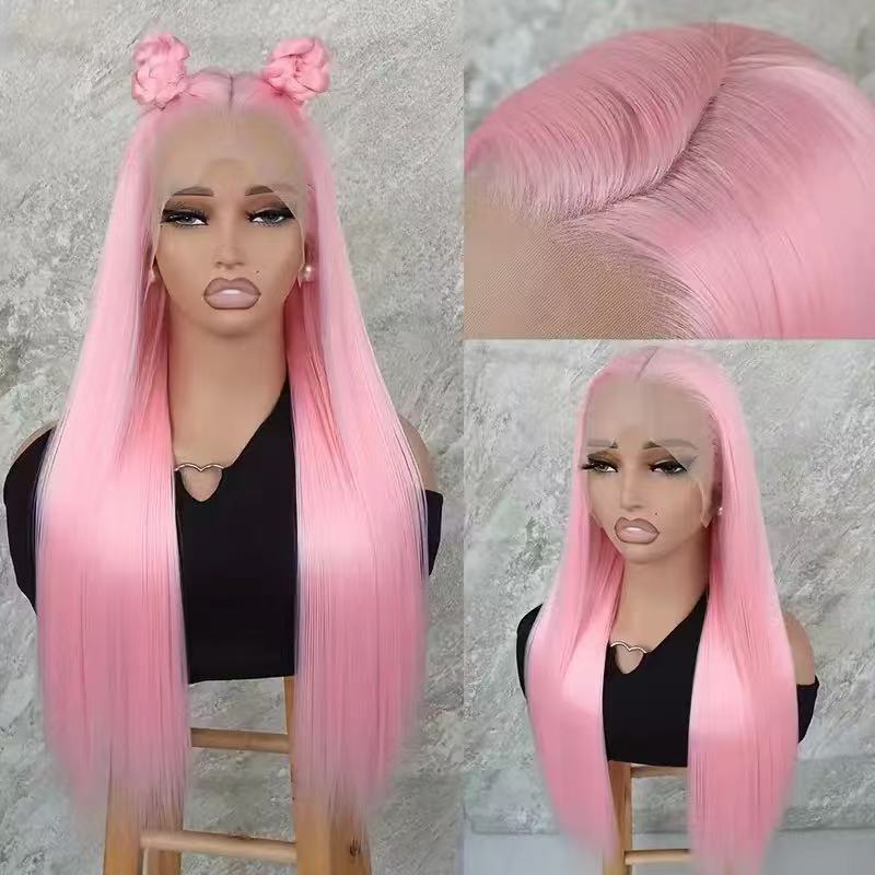 Fashion Front Lace Big Wave Curly Long Straight Wig