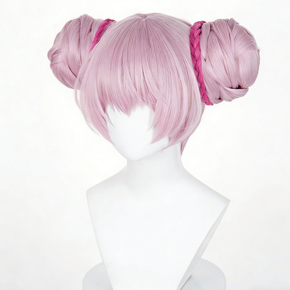 Glory Original Leather Pink Double Hair Package Cos Wig