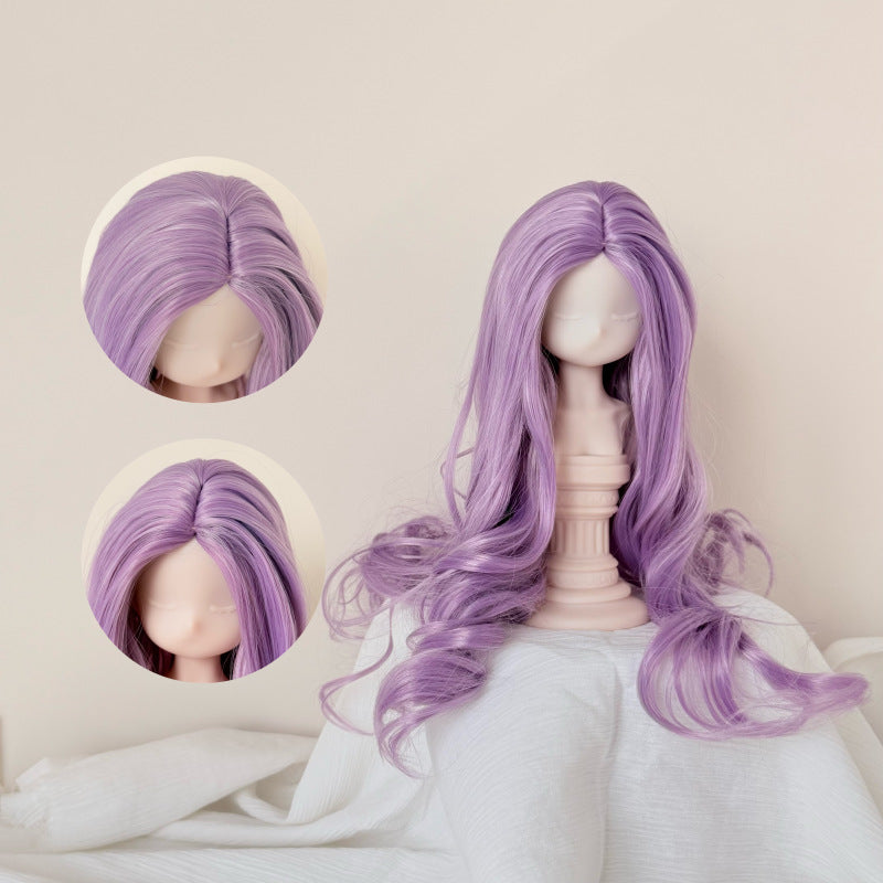 Doll Optional Medium Long Curly Hair Cos Wig