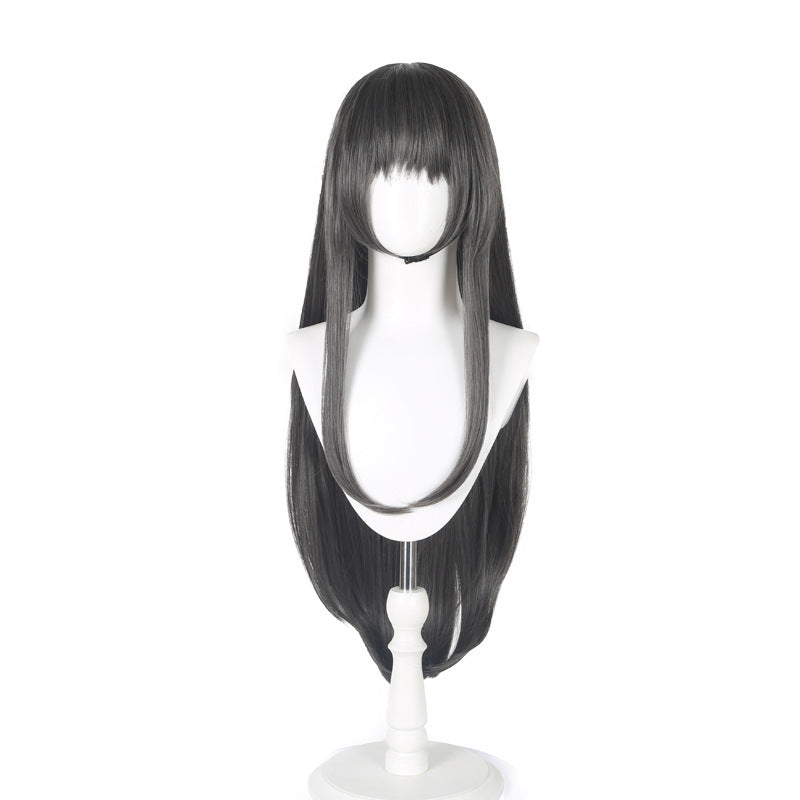 Magi Flame Black Gray Long Hair Cos Wig