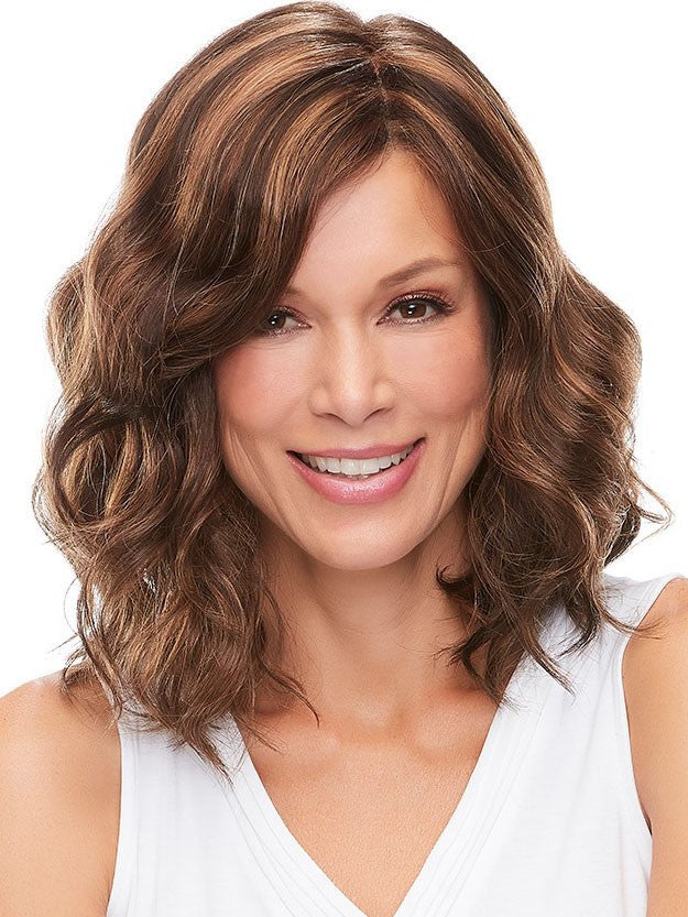 Women's Golden Split Side Bangs Elegant Fashion Wig Short Curly Hair