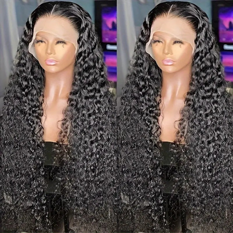 Front Lace African Small Volume Wound Tube Wig Long Curls