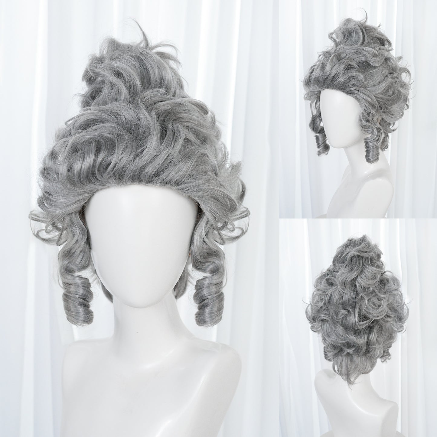 Mary Antoinette Court Queen Spiral Curly Wig Long Curls