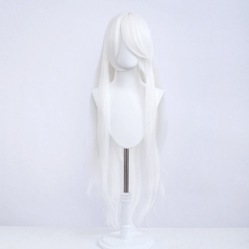 Long Straight Hair Mao Anime Style Optional Bangs Full Cos Wig