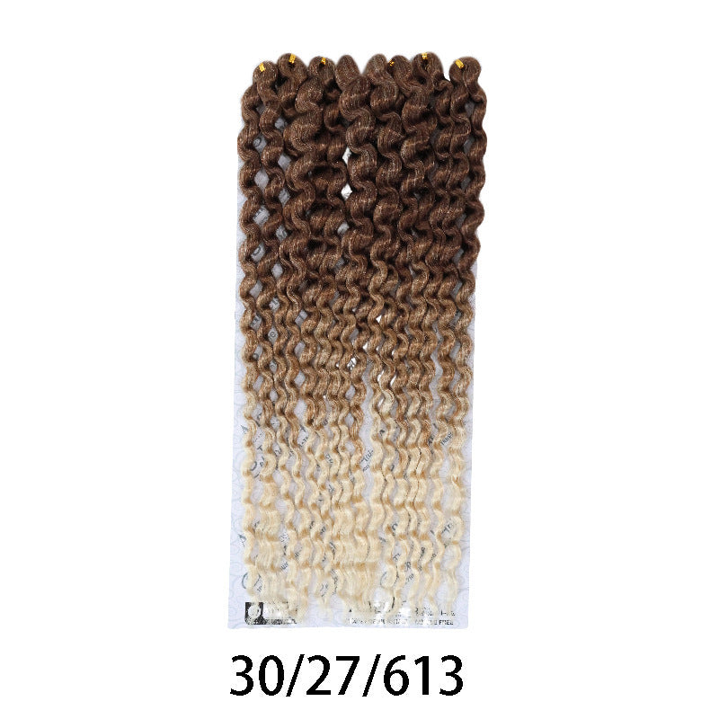 Popular New African Chemical Fiber Source Wig Long Curls