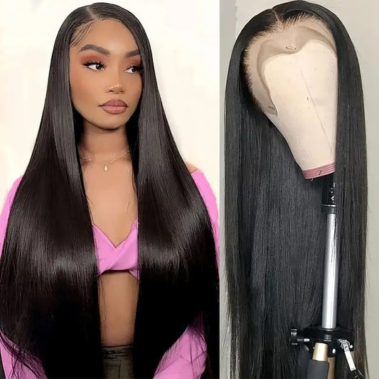 Fashion Hair African Inch Front Lace Long Straight Wig