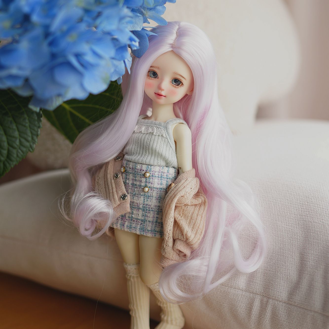 Doll Work Point Points Change Hair Soft Silk Other Wig