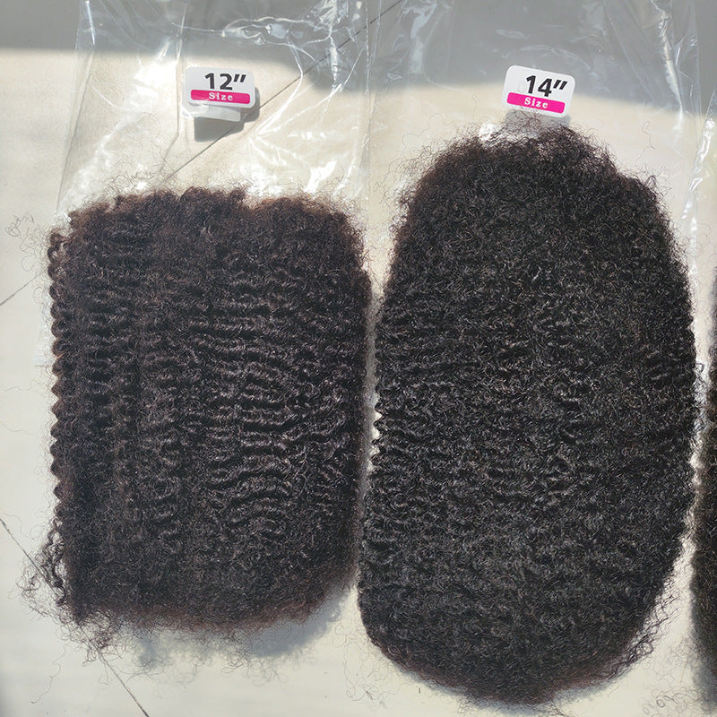 Glamorous Creative Afro Human Crochet Pack Real Hair Wig