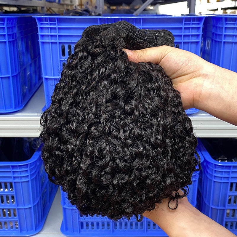 Casual Versatile First Gear Weft Human Real Hair Wig