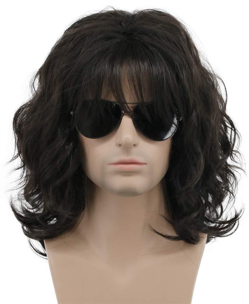 Men's Mid-length Curly Hair Rocking Wind Synthetic Men's Wig