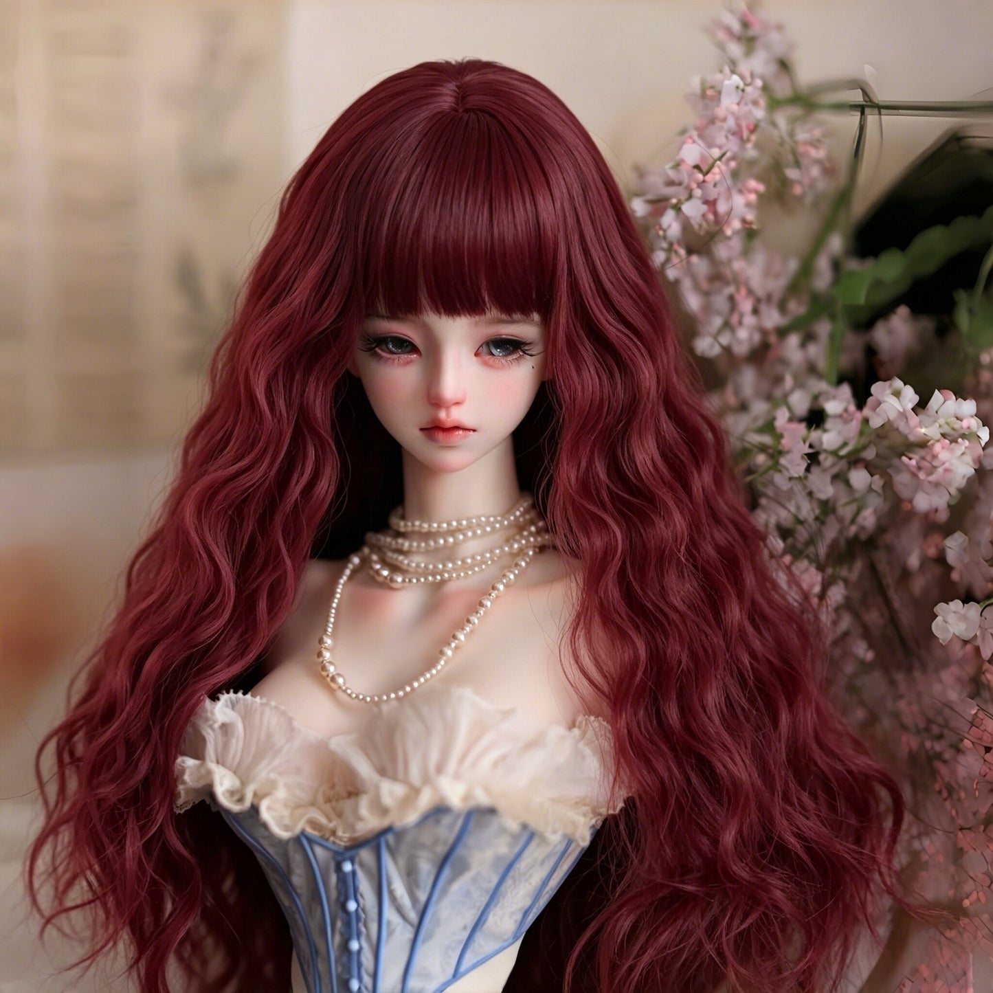 Doll Points Change Clothes Hair Optional Soft Silk Cos Wig